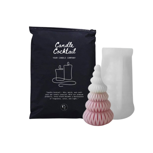 Kaarsenmal | Origami Kerstboom | Candle Cocktail® | #128