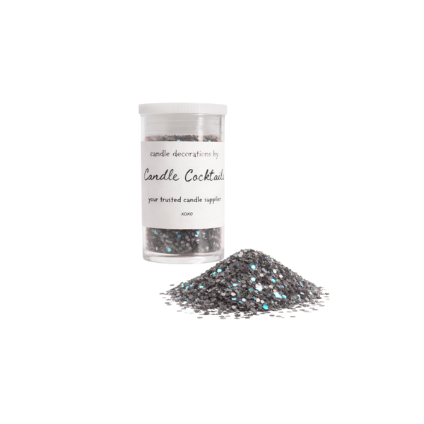 Chunky Glitter | Donker Zilver | Candle Cocktail® | #23