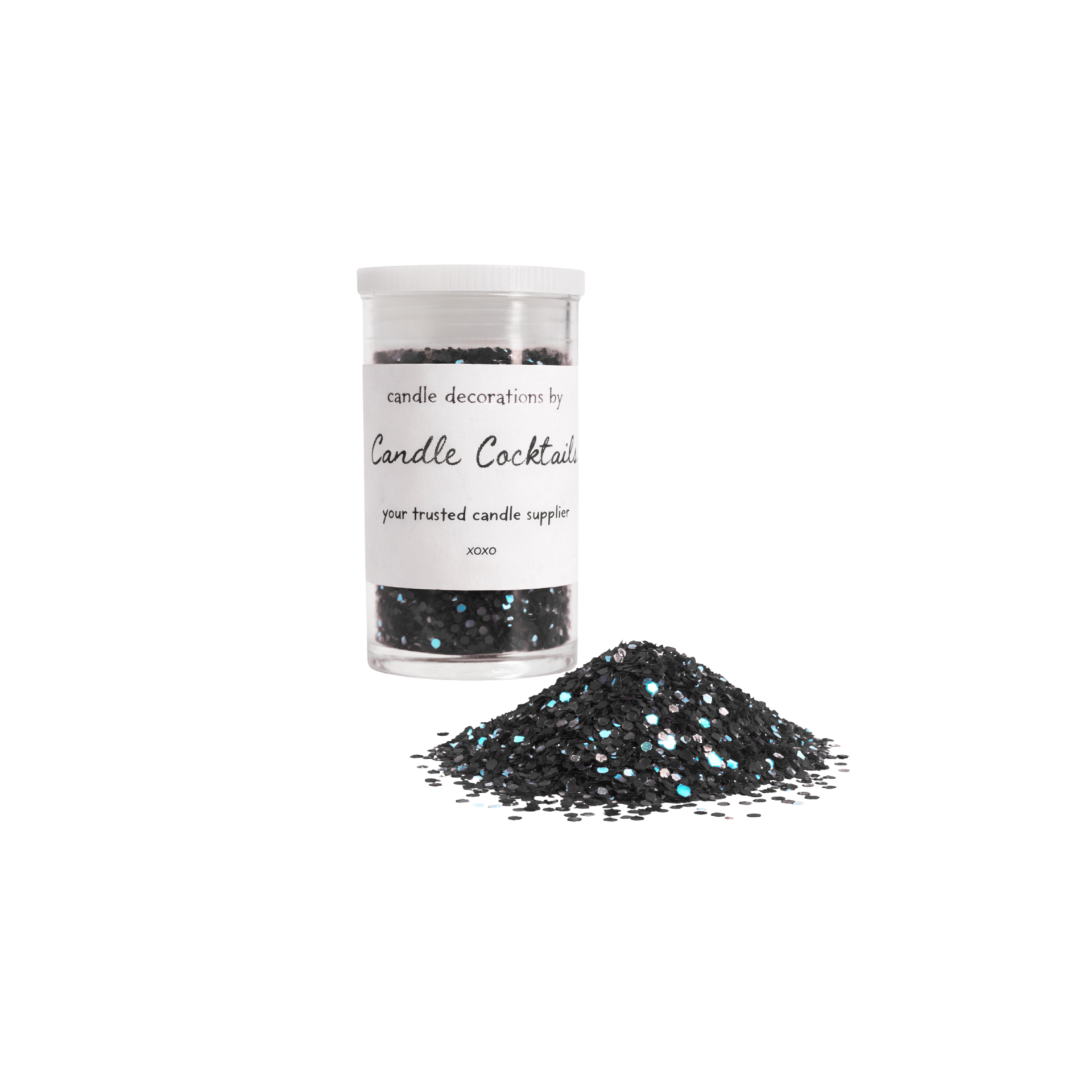 Chunky Glitter | Zwart | Candle Cocktail® | #22