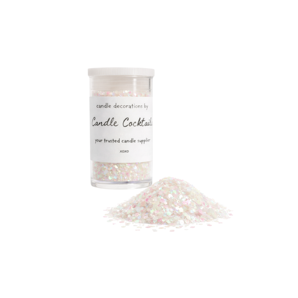 Chunky Glitter | Kameleon Wit | Candle Cocktail® | #19