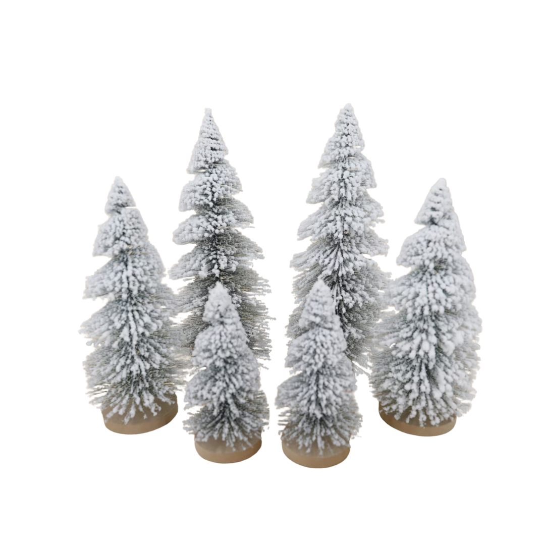 Decoratie | 6 Decoratie Dennenbomen | Groot | Candle Cocktail®