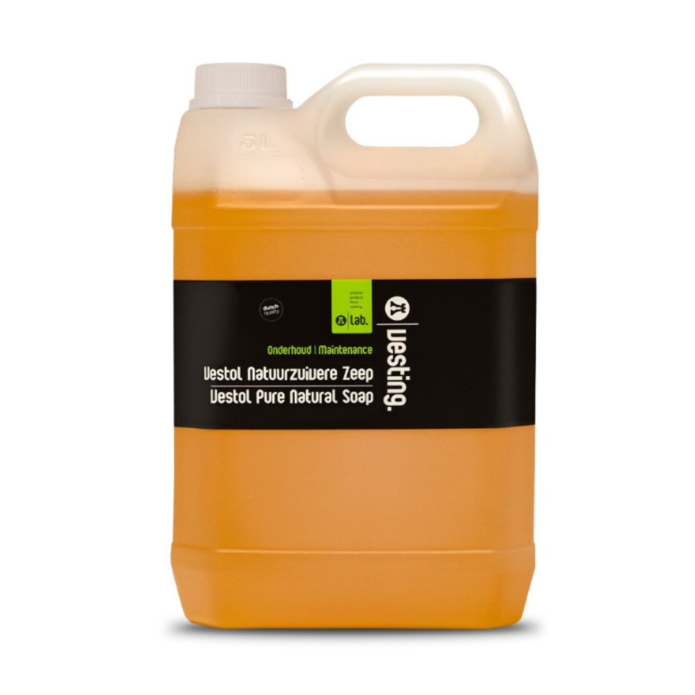 Vesting Natuurzeep Naturel – 5 Liter – Parfumvrij & Milieuvriendelijk – Universele Parketzeep voor Reiniging en Onderhoud van Alle Geoliede Houten Vloeren