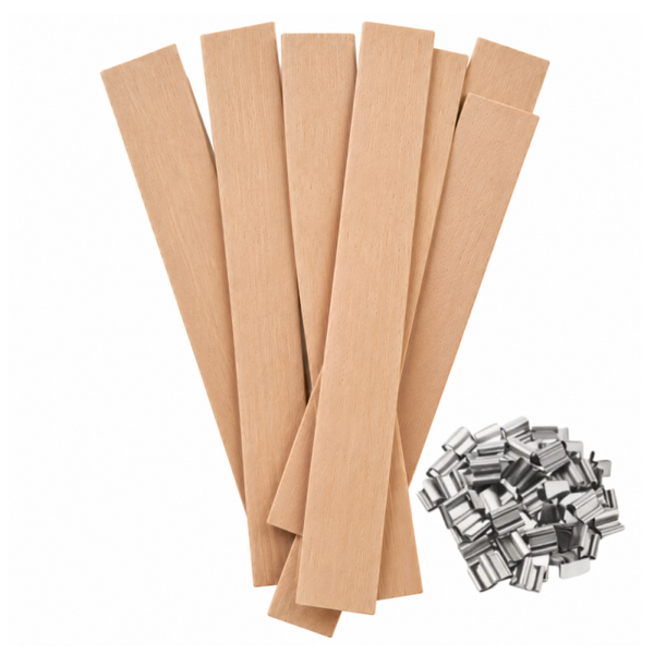 Houten Lont | Extra Dik | Candle Cocktail® | Incl. Voetpitjes