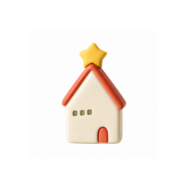 Decoratie | Miniatuur Ster Huisje | #4