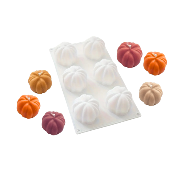 Kaarsenmallen Set | 6 Pumpkin  | #444