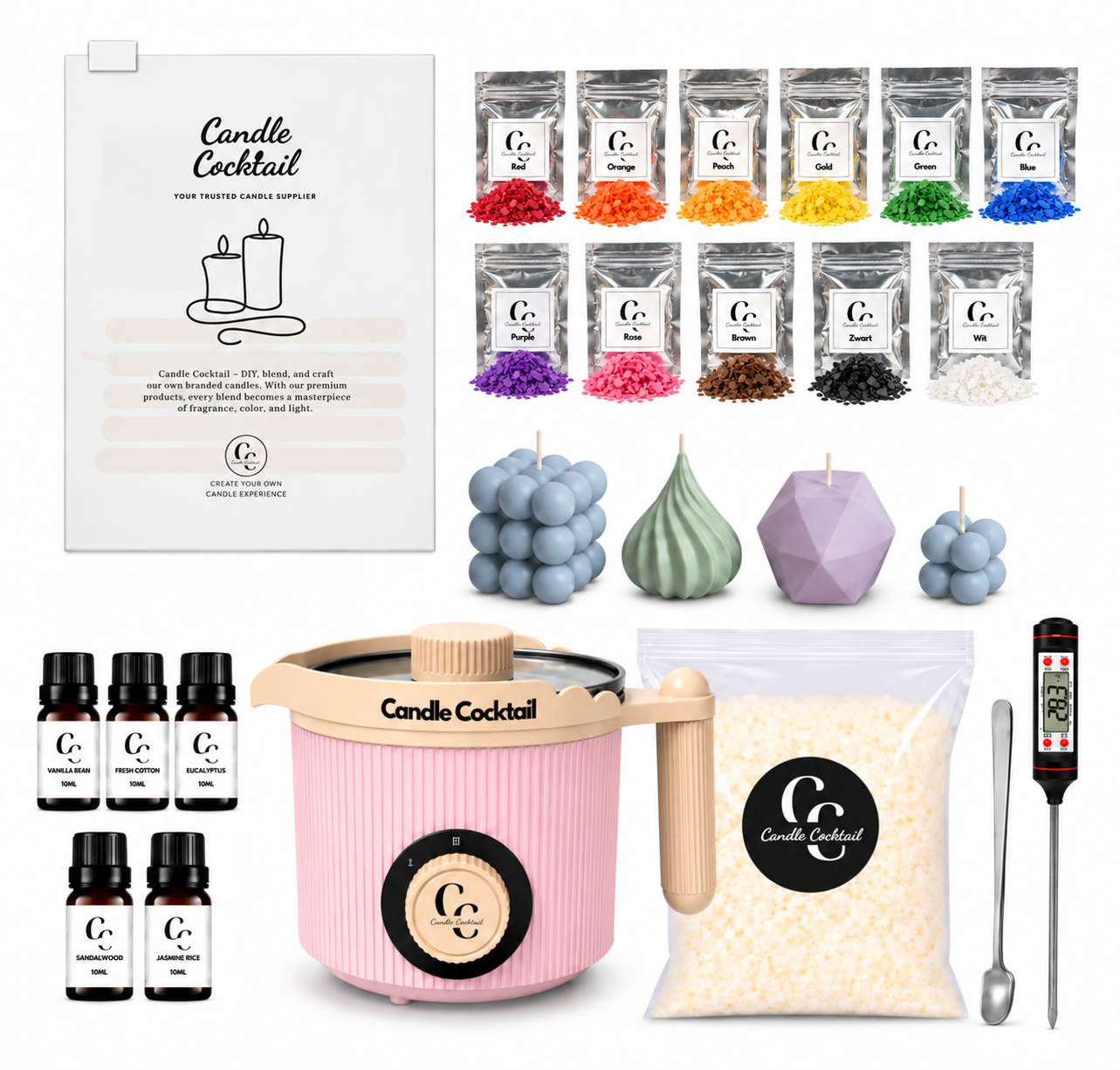 Zelf Kaarsen Maken | Uitgebreide Kaarsen Maken Set | XXL