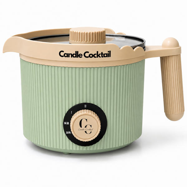 Elektrische Smeltketel met Schenktuit 1,2 Liter | Groen | Candle Cocktail®