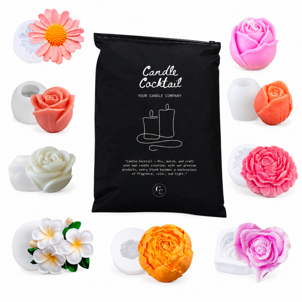 Kaarsenmallen | Floral Bloemen Set