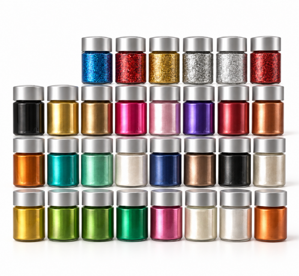 Kleurstof | Megapack | 36 Stuks | Inclusief 3 Folie Glitter | Candle Cocktail®