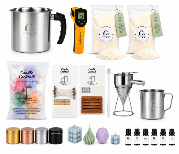 Zelf Kaarsen Maken Set XXXL | Alle benodigdheden Incl Smeltkan