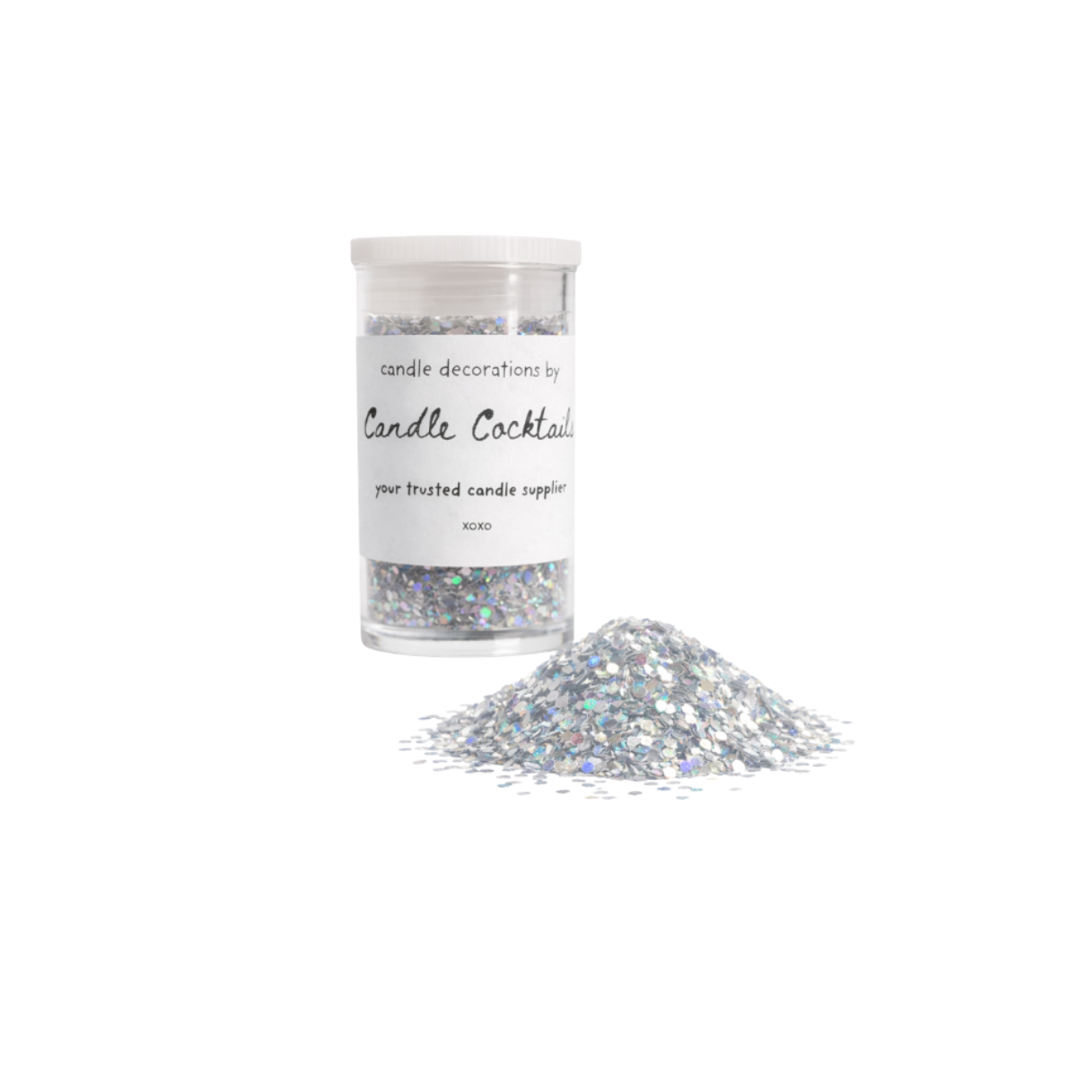 Chunky Glitter | Kameleon Zilver | Candle Cocktail® | #21