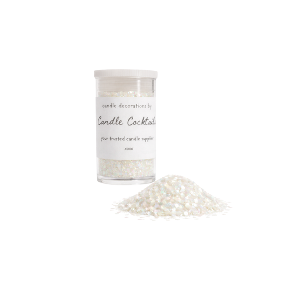 Chunky Glitter | Wit | Candle Cocktail® | #25