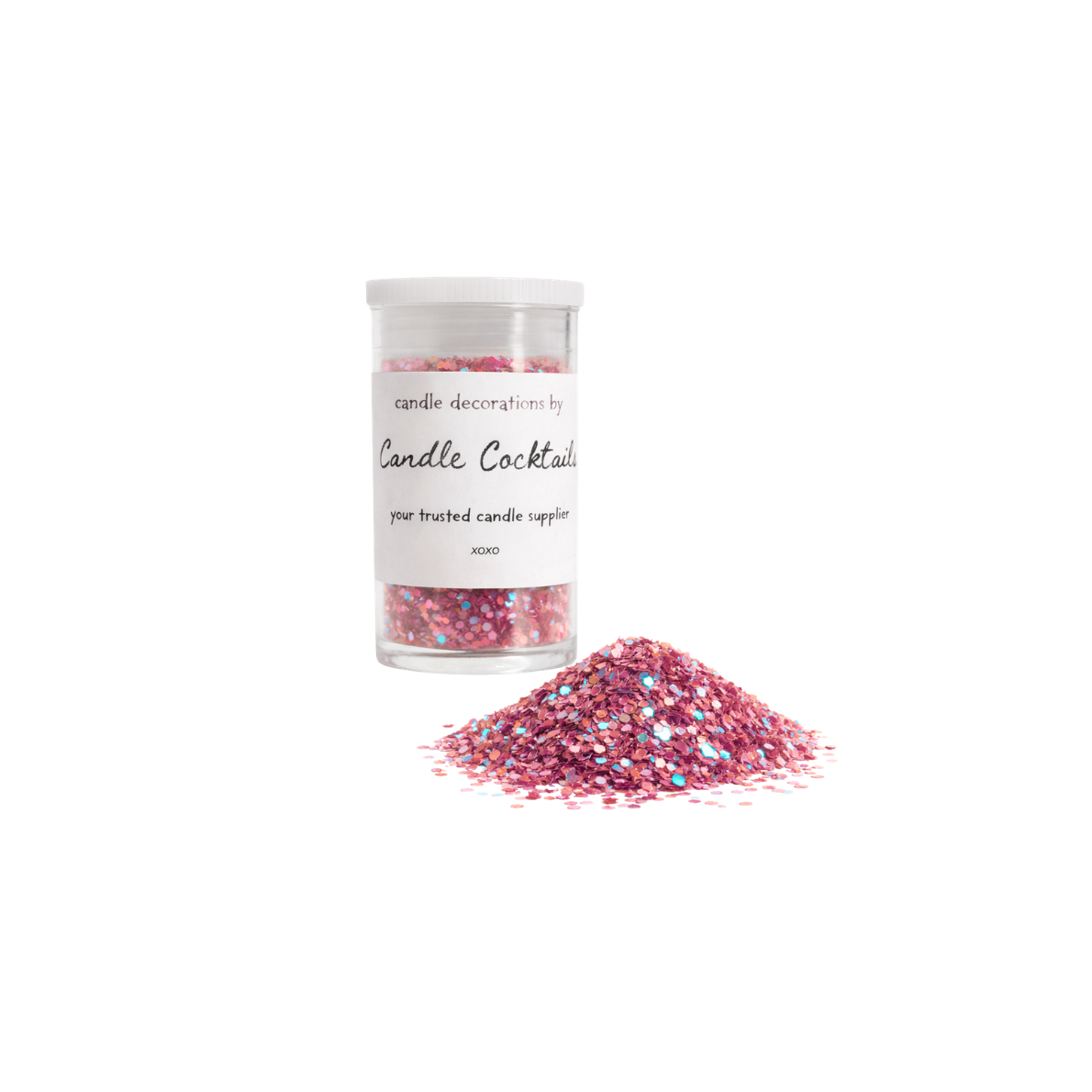 Chunky Glitter | Oud Roze | Candle Cocktail® | #11