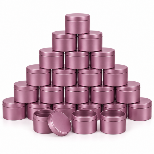 Luxe Kaarsenpotjes | Metallic Fuschia