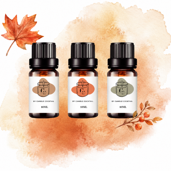 Geurolie Set Herfst | 3 Stuks | Herfst, Roasted Chestnuts,