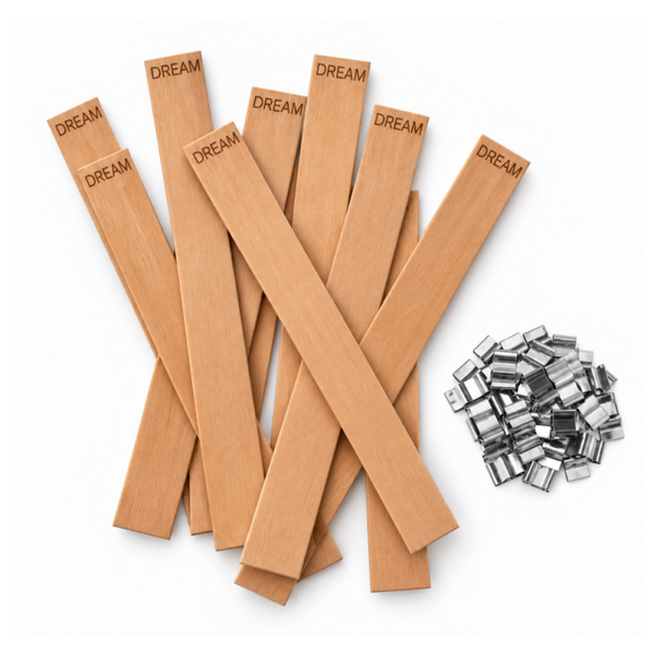 Houten Lont | 'DREAM' | Candle Cocktail® | Incl. Voetpitjes
