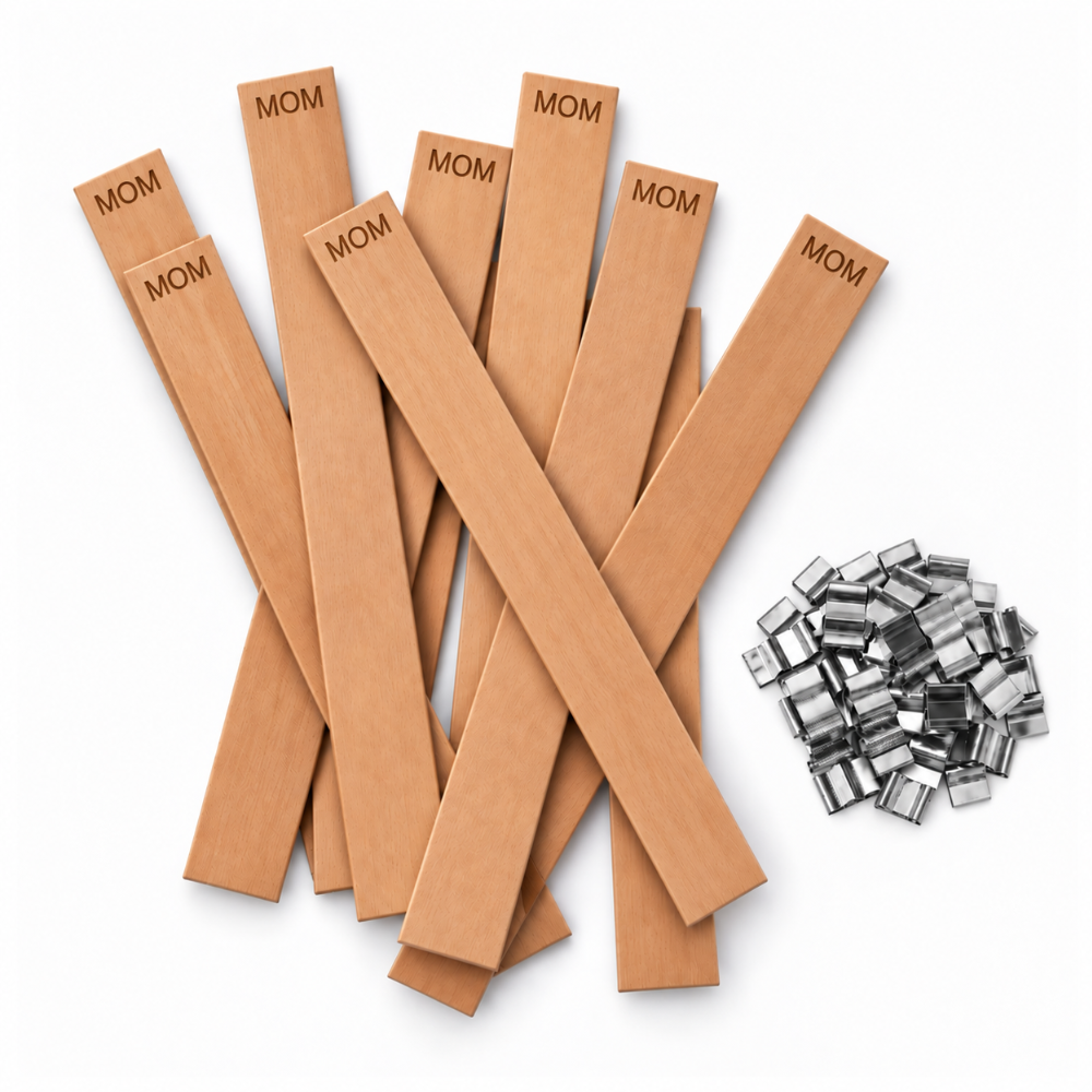 Houten Lont | 'MOM' | Candle Cocktail® | Incl. Voetpitjes