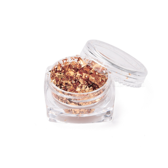 Folievlokken | Glitter | Brons