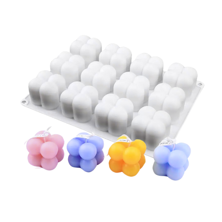 Kaarsenmal | 12 x Mini Bubbel Kaars