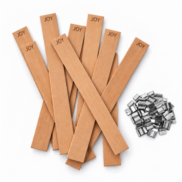 Houten Lont | 'JOY' | Candle Cocktail® | Incl. Voetpitjes