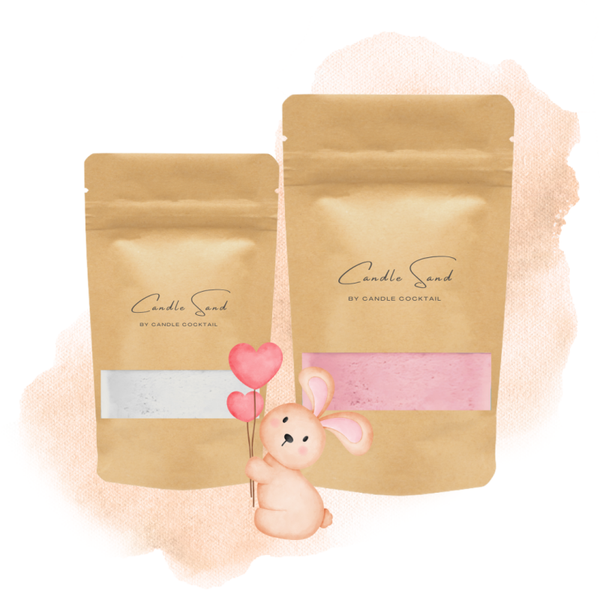 Candle Cocktail® | Kaarsenzand Set 3 | Romantic Rose & Coral Pink