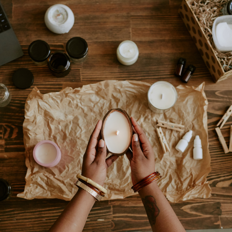 kaarsen maken met was