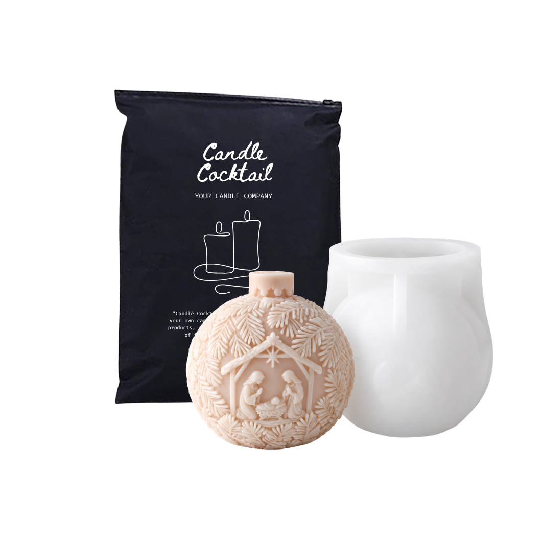 Kaarsenmal | Kerstbal Kertschuurtje | Candle Cocktail® | #443