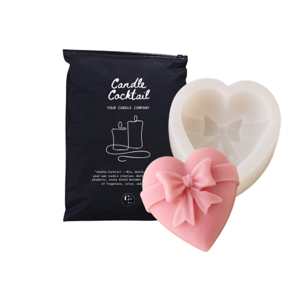 Kaarsenmal | Hart met Strik | Candle Cocktail® | #327