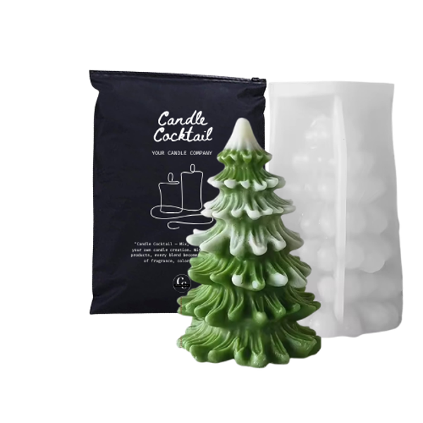 Kaarsenmal | Puffy Kerstboom | Candle Cocktail® | #346