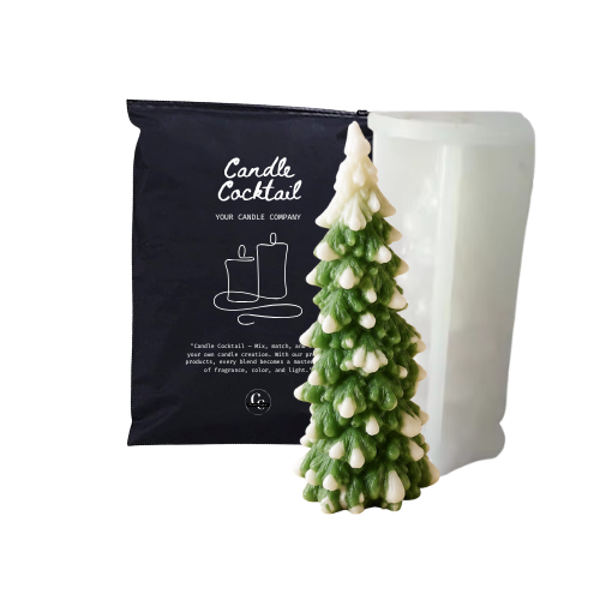 Kaarsenmal | Kerstboom Snowy XL | Candle Cocktail® | #356