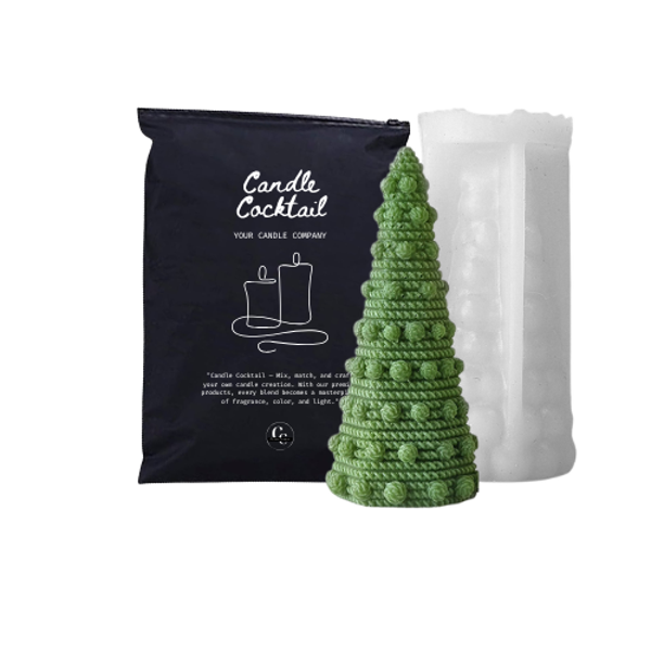 Kaarsenmal | Gebreide Kerstboom | Candle Cocktail® | #367