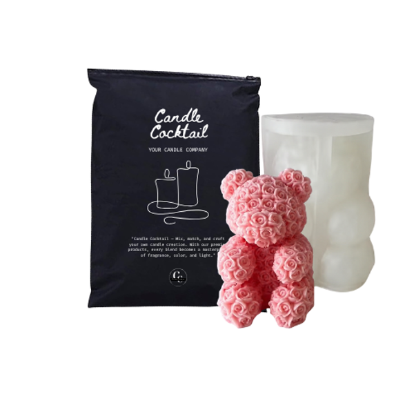 Kaarsenmal | Rozen Beer Zittend | Candle Cocktail® | #371