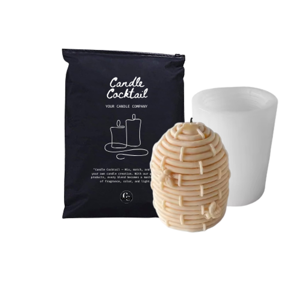 Kaarsenmal | Bijenkorf met Bijen | Candle Cocktail® | #373