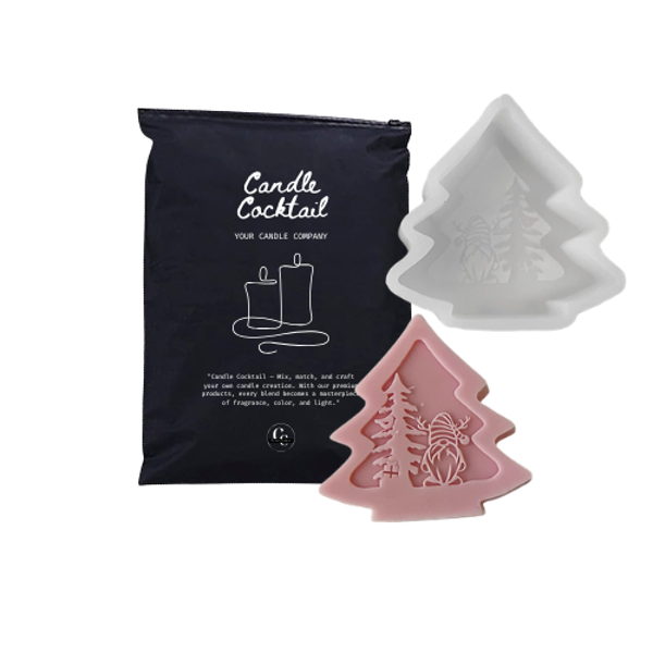Kaarsenmal | Kerstboom met Kabouter | Candle Cocktail® | #391