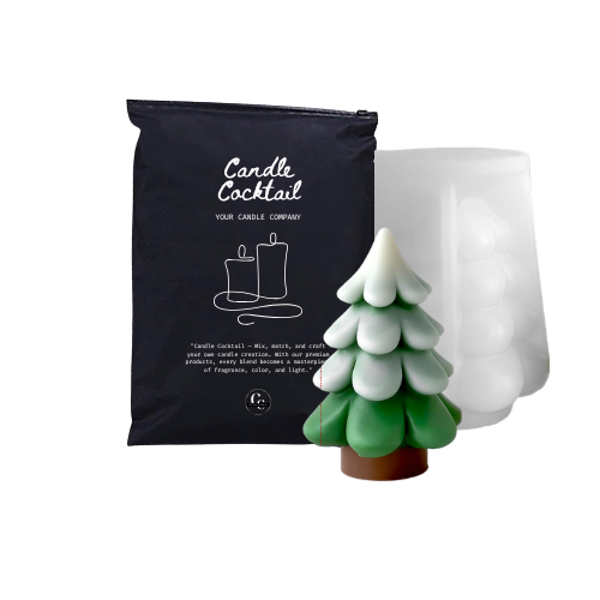 Kaarsenmal | Kerstboom met Stam | Candle Cocktail® | #398