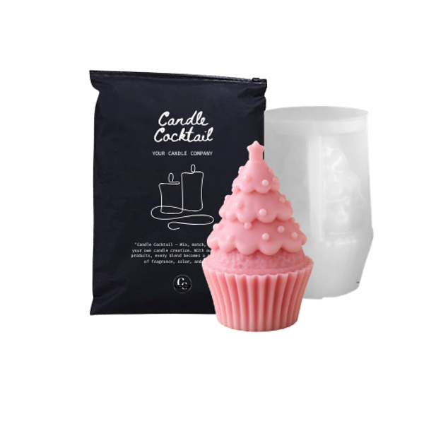 Kaarsenmal | Cupcake Kerstboom | Candle Cocktail® | #401