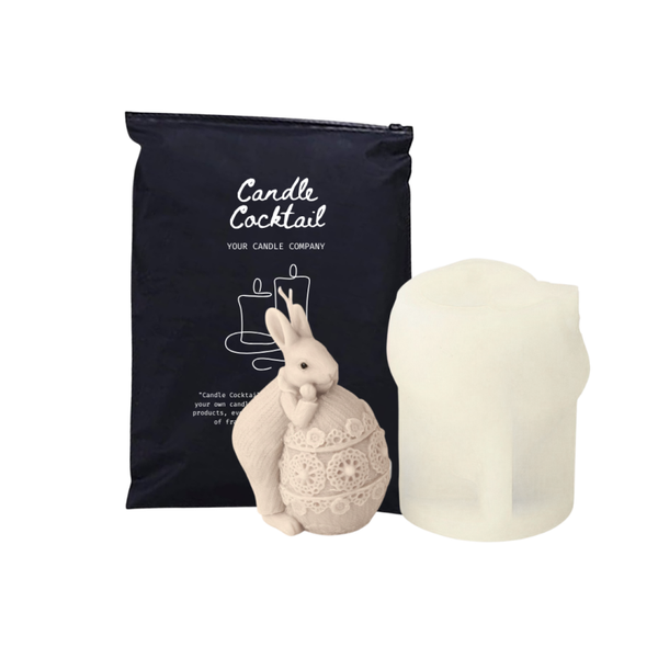 xx Kaarsenmal | Rustend Konijn op Paasei | Candle Cocktail® | #610