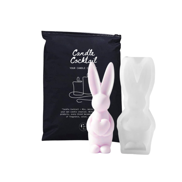 xx Kaarsenmal | Subtiel Haasje met Hart | Candle Cocktail® | #602