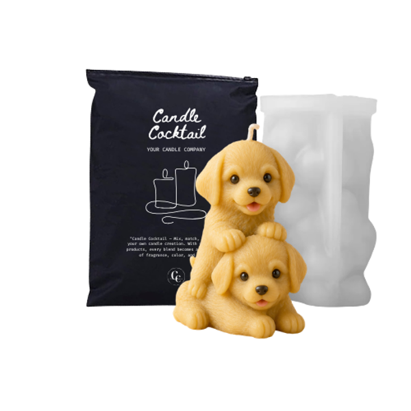 Kaarsenmal | Labrador Pups  | Candle Cocktail® | #255