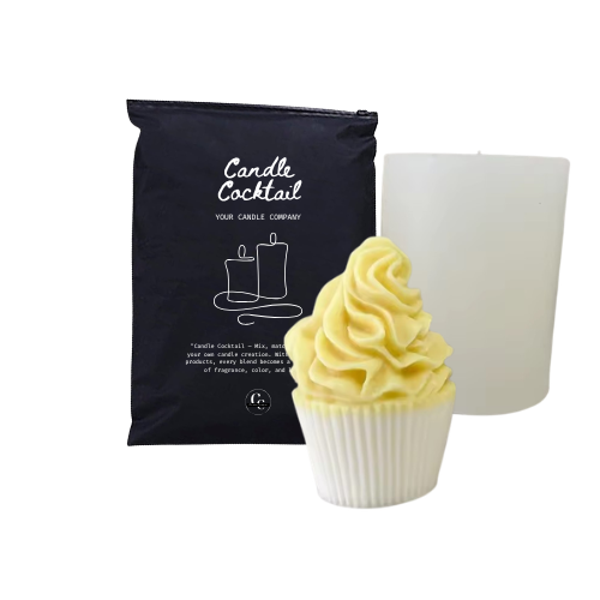 Kaarsenmal | Cupcake met Frosting | Candle Cocktail® | #288