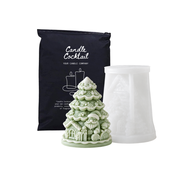 Kaarsenmal | Kerstboom Huis | Candle Cocktail® | #436