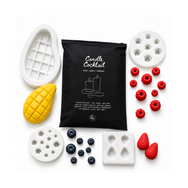 Kaarsenmallen | Realistische Fruit Set | 4 Stuks