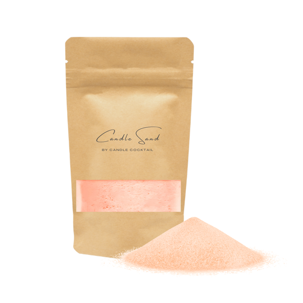 Candle Cocktail® Kaarsenzand | 1 KG | Peachy Orange | Incl. 15 Lontjes