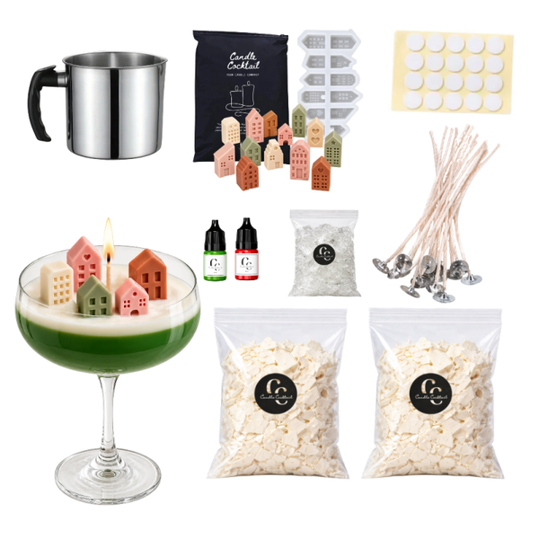 Zelf Winter Dorp Cocktail Kaarsen Maken | Candle Cocktail®