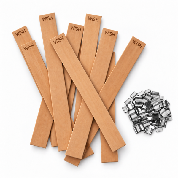 Houten Lont | 'WISH' | Candle Cocktail® | Incl. Voetpitjes