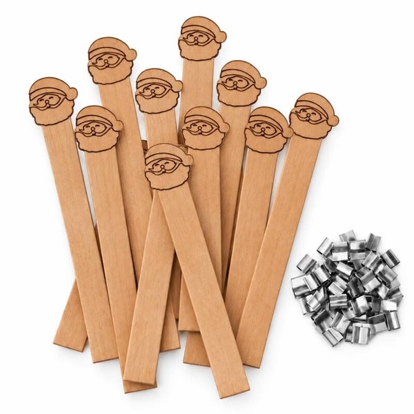 Houten Lont | Kerstman | Incl. Lontvoetjes | Candle Cocktail®