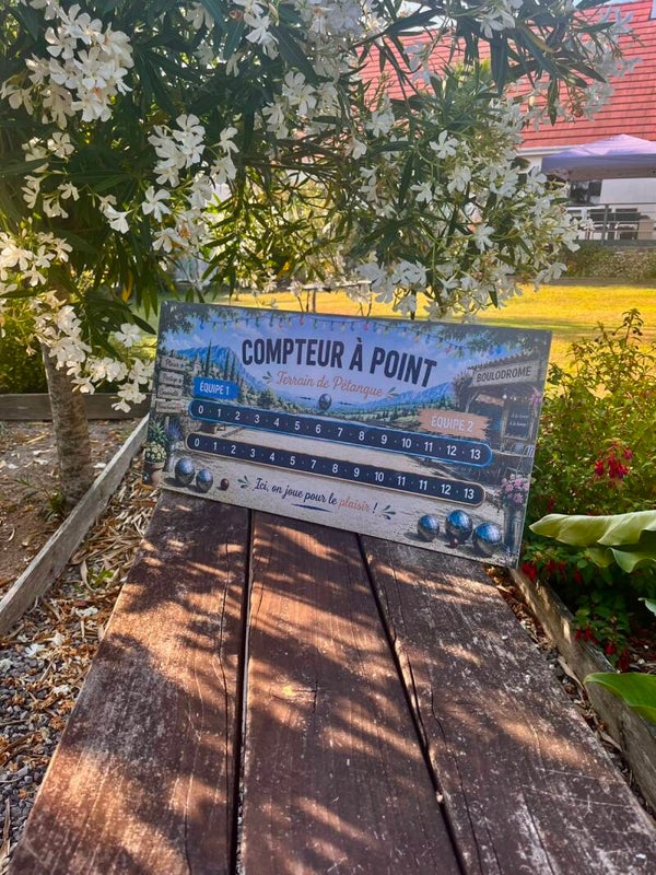 Compteur a point pour terrain de pétanque