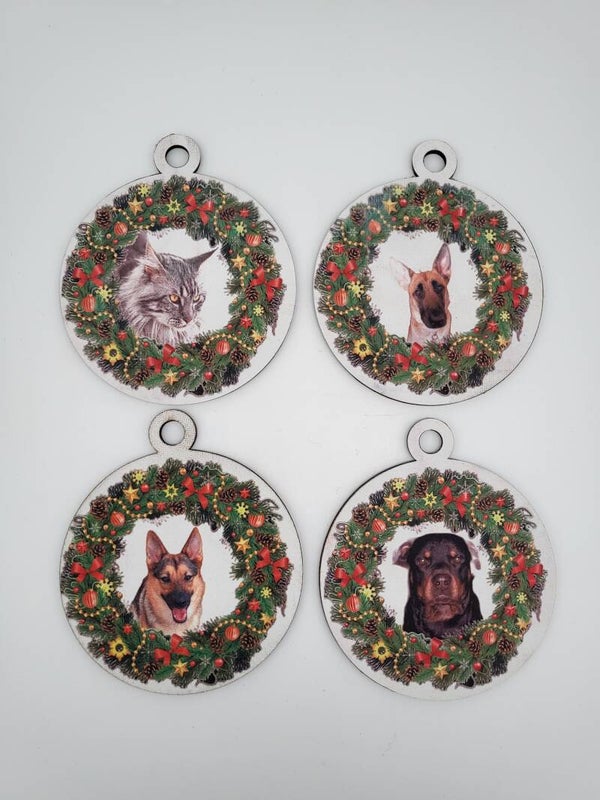 Kerstornament #001 (set van 4)