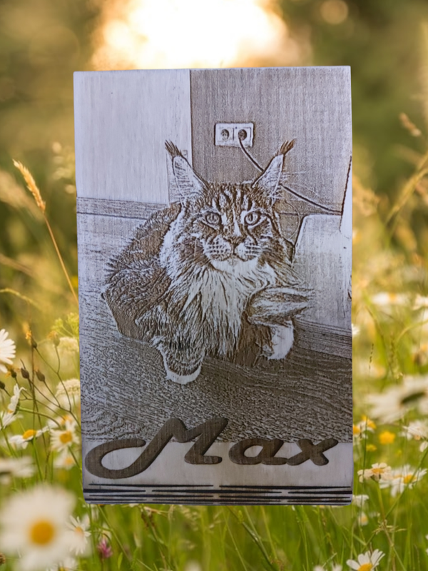 Gedenkstaander met lasergravering