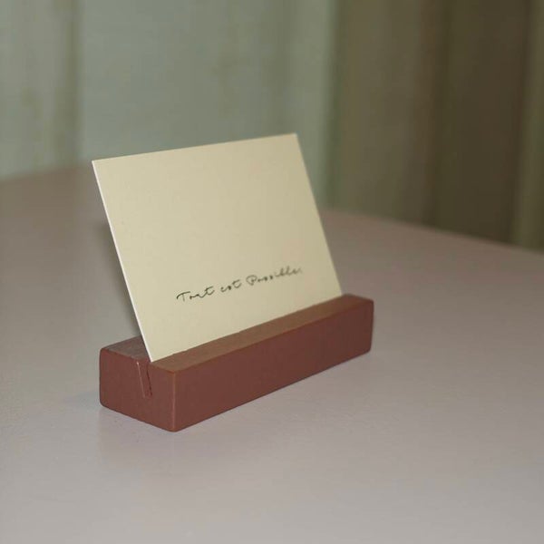 Affirmatie kaarthouder | Beige